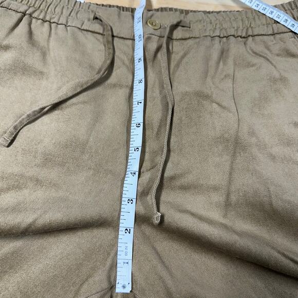 NNO7 NWT Men's Seb Drawstring Shorts in Khaki Size 34 Regular Fit Pull-On - Picture 10 of 11